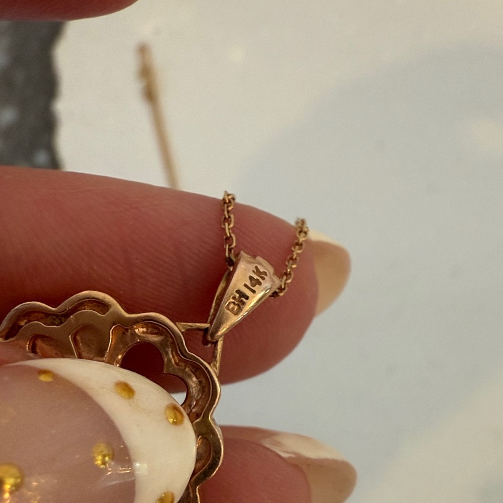 EFFY 14k rose gold key necklace almost 9 grams - Picture 9 of 14